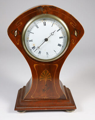 Art Nouveau Inlaid Clock