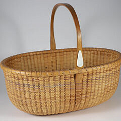 Susan Chase Ottison Large Oval Nantucket Basket, circa 1994