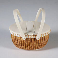 Nap Plank Miniature Double Handle Nantucket Picnic Basket