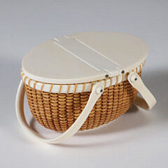 Nap Plank Miniature Double Handle Nantucket Picnic Basket