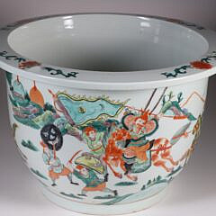 Vintage Chinese Porcelain Jardinier Planter