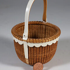 Nap Plank Round Swing Handle Nantucket Basket, circa 2007