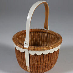 Nap Plank Round Swing Handle Nantucket Basket, circa 2007