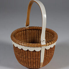 Nap Plank Round Swing Handle Nantucket Basket, circa 2007