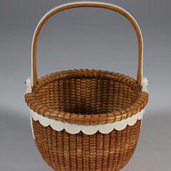 Nap Plank Round Swing Handle Nantucket Basket, circa 2007
