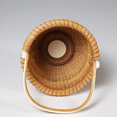 Nap Plank Round Swing Handle Nantucket Basket, circa 2007