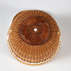 Nap Plank Round Swing Handle Nantucket Basket, circa 2007