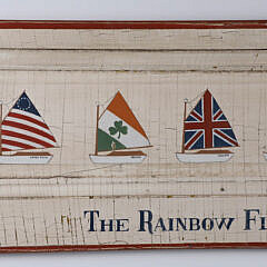 Oil Painting on Door Panel “Rainbow Fleet – Nantucket”