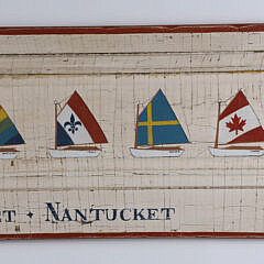 Oil Painting on Door Panel “Rainbow Fleet – Nantucket”