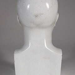 White Ceramic Phrenology Head