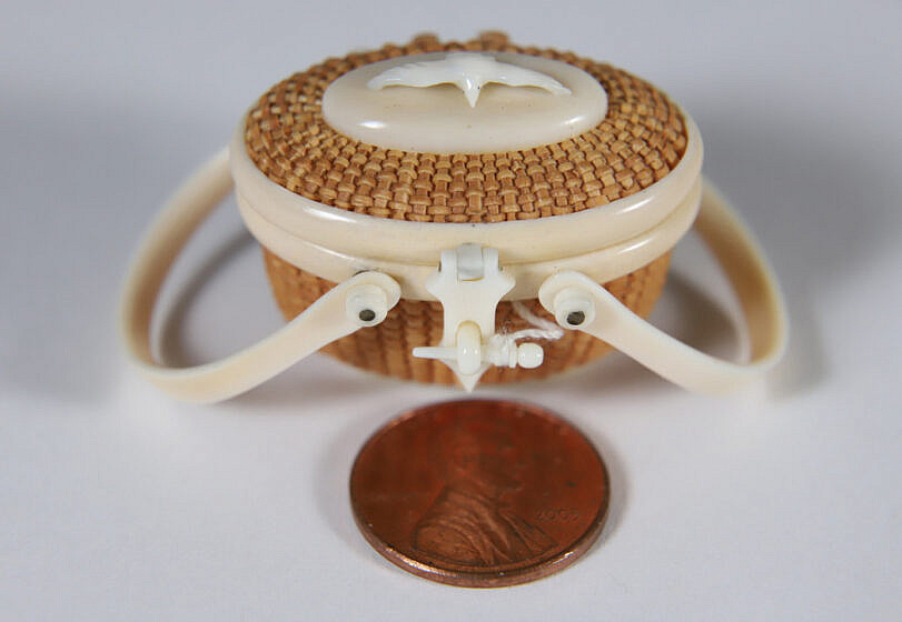 Outstanding Nap Plank Miniature Nantucket Friendship Basket Purse