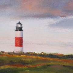 Suzanne Lingeman Oil on Canvas “Sankaty Light”