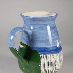 Ceramic Brant Point Lighthouse Pitcher by Rossanne Herring Design