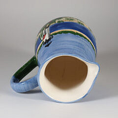 Ceramic Brant Point Lighthouse Pitcher by Rossanne Herring Design