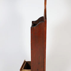 Carved Wood Pipe Box with One Drawer, 19th Century