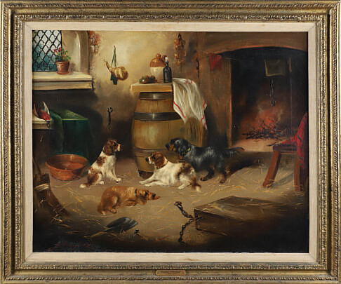 Armfield Oil on Canvas "Spaniels"
