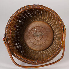 Mitchy Ray Small Round Swing Handle Nantucket Basket