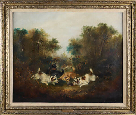 Armfield Oil on Canvas "On the Hunt", 19th Century