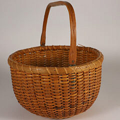 Mitchy Ray Round Swing Handle Nantucket Basket