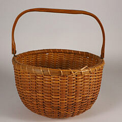 Mitchy Ray Round Swing Handle Nantucket Basket
