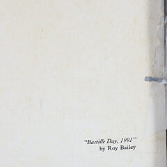 Roy Bailey Print “Bastile Day” circa 1991