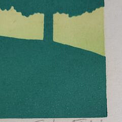 Vintage Sabra Field Vermont Woodblock Print “House in the Country”