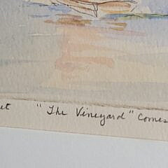 Vintage Bettie J. Sarantos Nantucket Ferry Comes Home Artist Proof Print