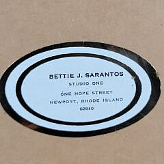 Vintage Bettie J. Sarantos Nantucket Ferry Comes Home Artist Proof Print