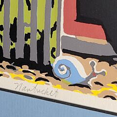 Vintage Donn Russell Limited Edition Silkscreen “Nantucket Family Portrait”