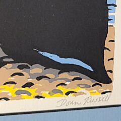 Vintage Donn Russell Limited Edition Silkscreen “Nantucket Family Portrait”