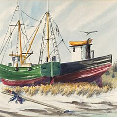 1944-1865 Nancy White Watercolor A