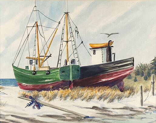 1944-1865 Nancy White Watercolor A