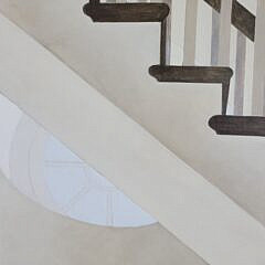 Keith McDaniel (1948-1986) Acrylic on Linen “North Church” Boston