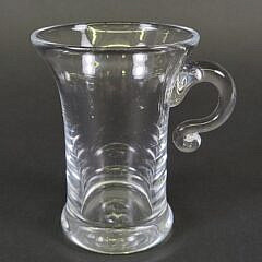 Diminutive Vintage Simon Pearce Handblown Glass Mug