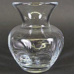Vintage Simon Pearce Handblown Glass Bulbous Vase