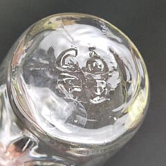 Vintage Simon Pearce Handblown Glass Paneled Vase