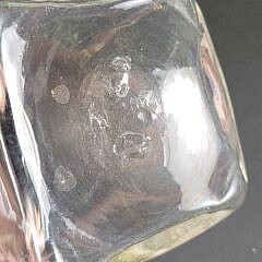 Vintage Simon Pearce Handblown Glass Square Vase