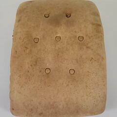 Pair of Antique English Regency Tufted Leather Footstools