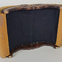 Pair of Antique English Regency Tufted Leather Footstools