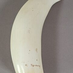 Robert Spring Patriotic American Eagle Scrimshaw Whale’s Tooth
