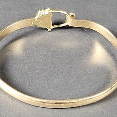 Solid 14K Yellow Gold Nantucket Basket Bracelet