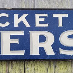 Antique Style Painted Wood Nantucket Oysters Advertising Sign