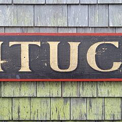Antique Style Painted Nantucket Advertising Trade Sign