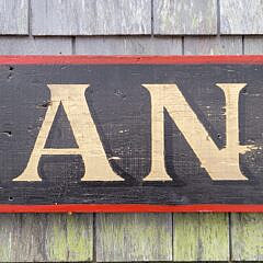 Antique Style Painted Nantucket Advertising Trade Sign