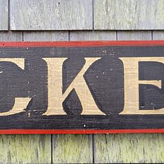 Antique Style Painted Nantucket Advertising Trade Sign