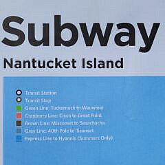 Whimsical Nantucket Island Subway Map