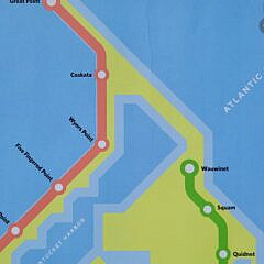 Whimsical Nantucket Island Subway Map