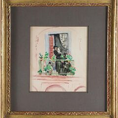 Martha Walters Watercolor "On The Balcony, Spain"