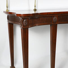 George III-Style Carved Mahogany Console or Serving Sideboard