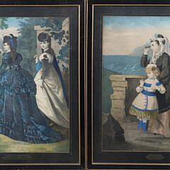 Two Victorian Framed Lithographs: “The Best Shoot” and “Arrival”